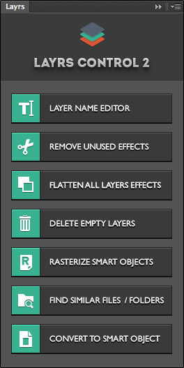 Photoshop-Plugin für Ebenen – Layrs Control.