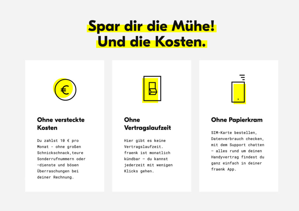 Weißraum im Webdesign